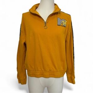 MTV Mustard Quarter-Zip Pullover
